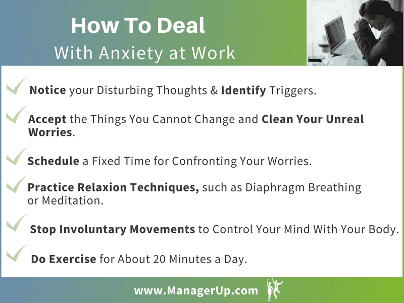 how to deal with anxiety at work